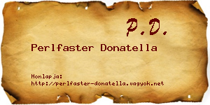 Perlfaster Donatella névjegykártya